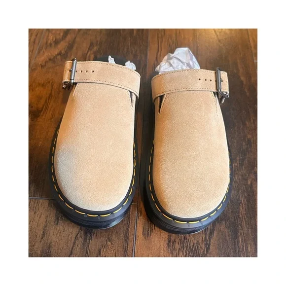 Dr. Martens Zebzag Mules in Savannah Tan - Picture 3 of 5